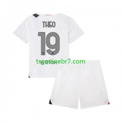 Dres AC Milan Theo 19 Gostujući 2023-2024 Kratkih Rukava - Dječji Dres AC Milan Theo 19 Gostujući 2023-2024 Kratkih Rukava - Dječji