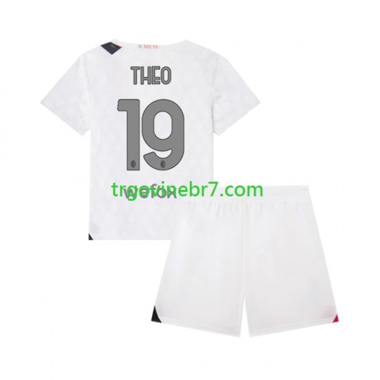 Dres AC Milan Theo 19 Gostujući 2023-2024 Kratkih Rukava - Dječji