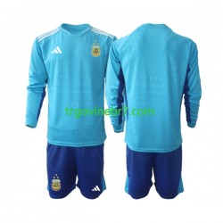 Golmanski Dres - Dres Argentina Treći 2023 Dugim Rukavima - Dječji Golmanski Dres - Dres Argentina Treći 2023 Dugim Rukavima - Dječji