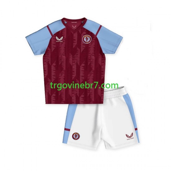 Dres Aston Villa Domaći 2023-2024 Kratkih Rukava - Dječji