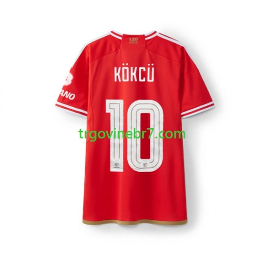 Dres Benfica Orkun Kokcu 10 Domaći 2023-2024 Kratkih Rukava - Muški