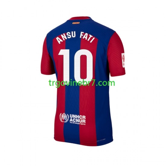 Dres FC Barcelona Ansu Fati 10 Domaći 2023-2024 Kratkih Rukava - Muški
