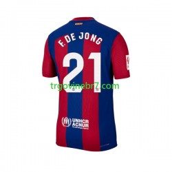 Dres FC Barcelona Frenkie de Jong 21 Domaći 2023-2024 Kratkih Rukava - Muški