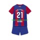 Dres FC Barcelona Frenkie de Jong 21 Domaći 2023-2024 Kratkih Rukava - Dječji
