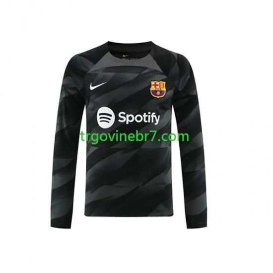 Golmanski Dres - Dres FC Barcelona Gostujući 2023-2024 Dugim Rukavima - Muški