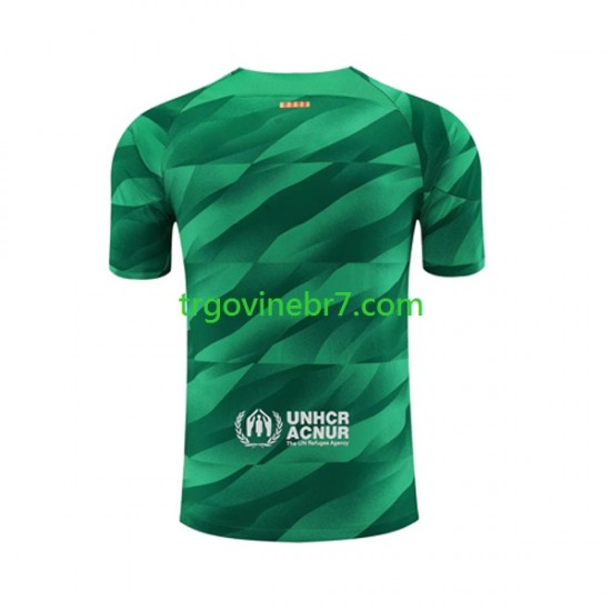 Golmanski Dres - Dres FC Barcelona Domaći 2023-2024 Kratkih Rukava - Muški
