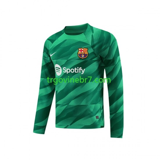 Golmanski Dres - Dres FC Barcelona Ter Stegen 1 Domaći 2023-2024 Dugim Rukavima - Muški