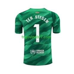 Golmanski Dres - Dres FC Barcelona Ter Stegen 1 Domaći 2023-2024 Kratkih Rukava - Muški