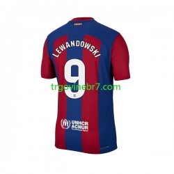 Dres FC Barcelona Robert Lewandowski 9 Domaći 2023-2024 Kratkih Rukava - Muški
