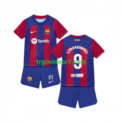 Dres FC Barcelona Robert Lewandowski 9 Domaći 2023-2024 Kratkih Rukava - Dječji