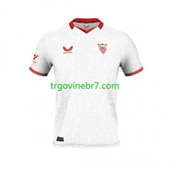 Dres Sevilla FC Domaći 2023-2024 Kratkih Rukava - Muški