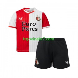 Dres Feyenoord Rotterdam Domaći 2023-2024 Kratkih Rukava - Dječji