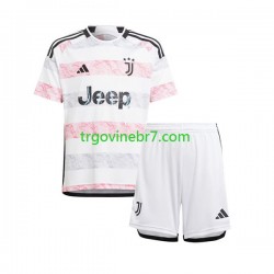 Dres Juventus Gostujući 2023-2024 Kratkih Rukava - Dječji