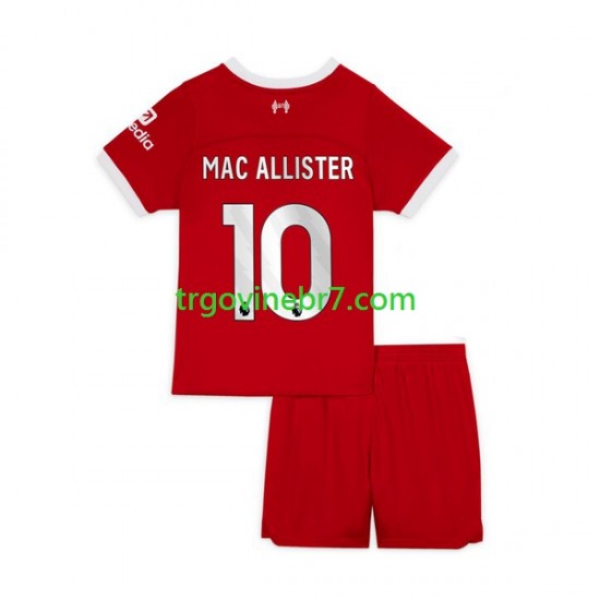Dres Liverpool Alexis Mac Allister 10 Domaći 2023-2024 Kratkih Rukava - Dječji