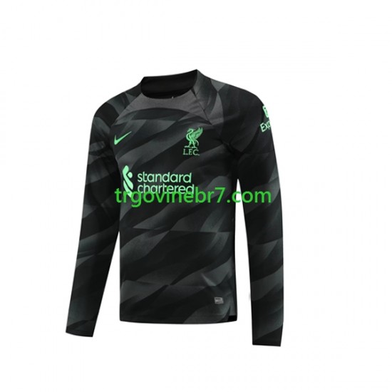 Golmanski Dres - Dres Liverpool Gostujući 2023-2024 Dugim Rukavima - Muški