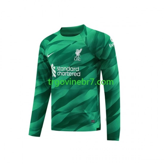 Golmanski Dres - Dres Liverpool Domaći 2023-2024 Dugim Rukavima - Muški