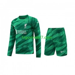 Golmanski Dres - Dres Liverpool Domaći 2023-2024 Dugim Rukavima - Dječji