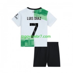 Dres Liverpool Luis Diaz 7 Gostujući 2023-2024 Kratkih Rukava - Dječji