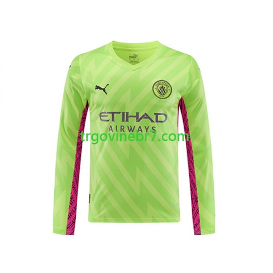 Golmanski Dres - Dres Manchester City Treći 2023-2024 Dugim Rukavima - Muški