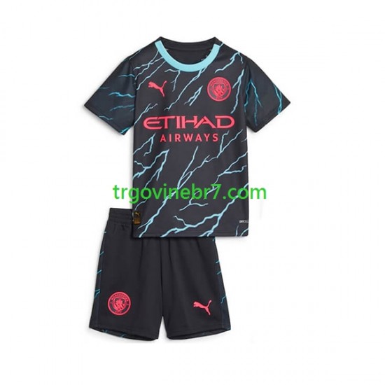 Dres Manchester City Treći 2023-2024 Kratkih Rukava - Dječji