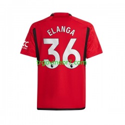Dres Manchester United Anthony Elanga 36 Domaći 2023-2024 Kratkih Rukava - Muški Dres Manchester United Anthony Elanga 36 Domaći 2023-2024 Kratkih Rukava - Muški