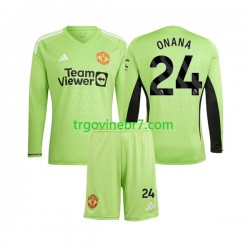 Golmanski Dres - Dres Manchester United Andre Onana 24 Domaći 2023-2024 Dugim Rukavima - Dječji Golmanski Dres - Dres Manchester United Andre Onana 24 Domaći 2023-2024 Dugim Rukavima - Dječji