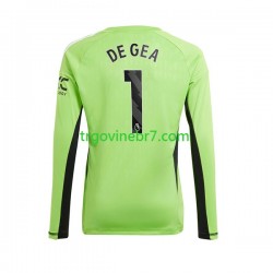Golmanski Dres - Dres Manchester United De Gea 1 Domaći 2023-2024 Dugim Rukavima - Muški