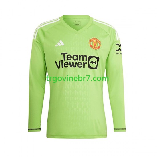 Golmanski Dres - Dres Manchester United Domaći 2023-2024 Dugim Rukavima - Muški