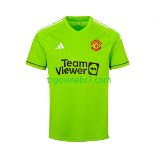 Golmanski Dres - Dres Manchester United Domaći 2023-2024 Kratkih Rukava - Muški