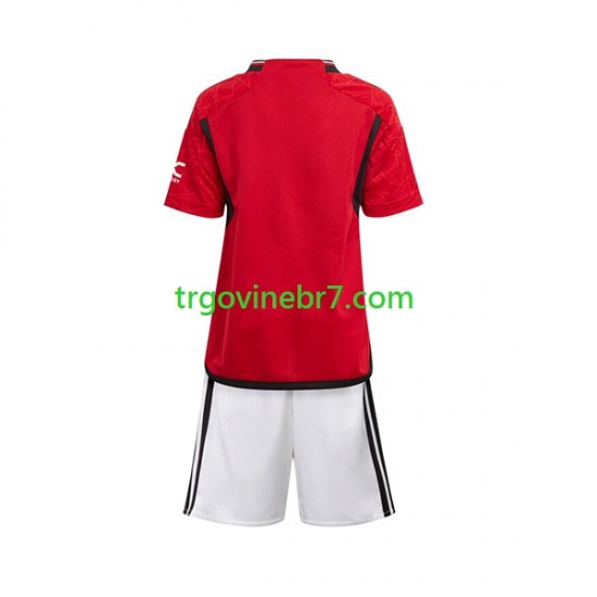 Dres Manchester United Domaći 2023-2024 Kratkih Rukava - Dječji