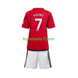 Dres Manchester United Mount 7 Domaći 2023-2024 Kratkih Rukava - Dječji