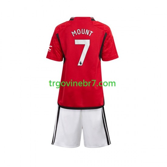 Dres Manchester United Mount 7 Domaći 2023-2024 Kratkih Rukava - Dječji