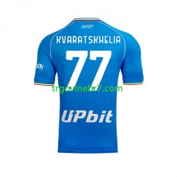 Dres Napoli Khvicha Kvaratskhelia 77 Domaći 2023-2024 Kratkih Rukava - Muški