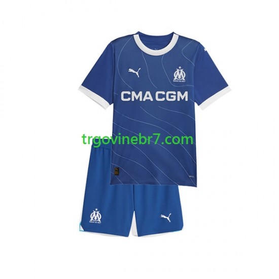 Dres Olympique de Marseille Gostujući 2023-2024 Kratkih Rukava - Dječji
