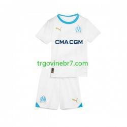 Dres Olympique de Marseille Domaći 2023-2024 Kratkih Rukava - Dječji Dres Olympique de Marseille Domaći 2023-2024 Kratkih Rukava - Dječji