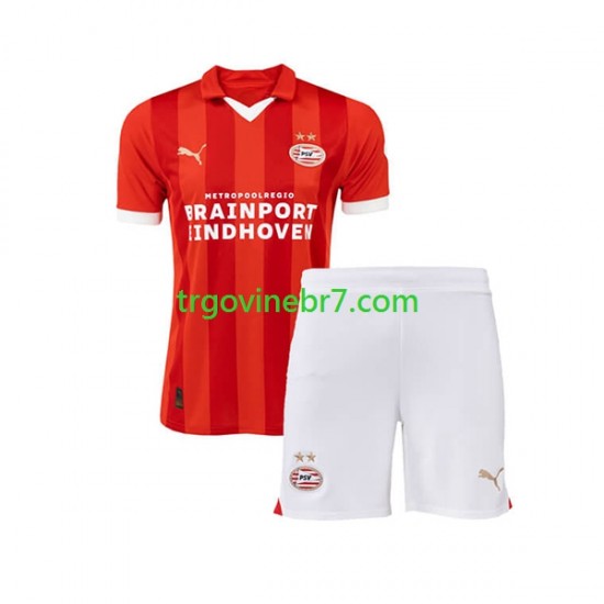 Dres PSV Eindhoven Domaći 2023-2024 Kratkih Rukava - Dječji