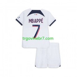 Dres Paris Saint-Germain Mbappé Kylian 7 Gostujući 2023-2024 Kratkih Rukava - Dječji