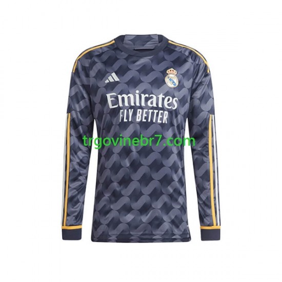 Dres Real Madrid Gostujući 2023-2024 Dugim Rukavima - Muški