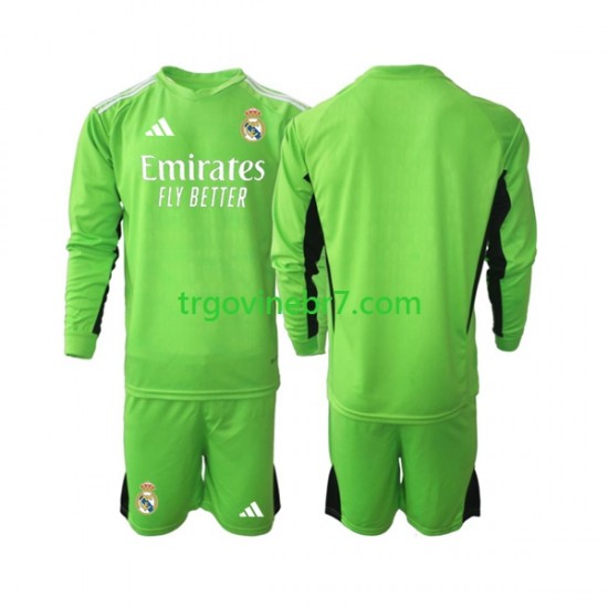 Golmanski Dres - Dres Real Madrid Domaći 2023-2024 Dugim Rukavima - Dječji