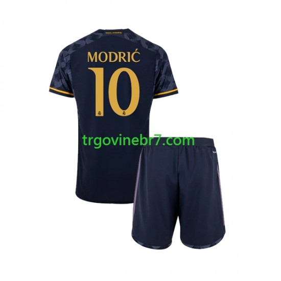Dres Real Madrid Modrić Luka 10 Gostujući 2023-2024 Kratkih Rukava - Dječji