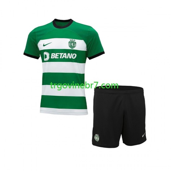 Dres Sporting CP Domaći 2023-2024 Kratkih Rukava - Dječji
