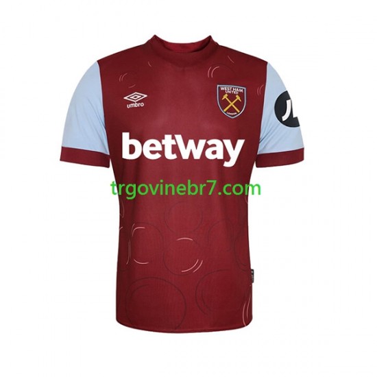 Dres West Ham United Domaći 2023-2024 Kratkih Rukava - Muški