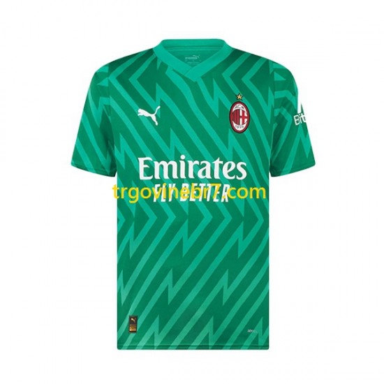 Golmanski Dres - Dres AC Milan Domaći 2023-2024 Kratkih Rukava - Muški