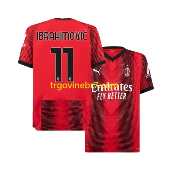 Dres AC Milan Ibrahimović 11 Domaći 2023-2024 Kratkih Rukava - Muški