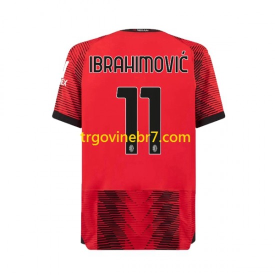 Dres AC Milan Ibrahimović 11 Domaći 2023-2024 Kratkih Rukava - Muški