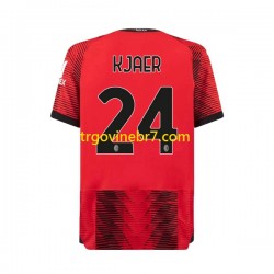 Dres AC Milan Simon Kjaer 24 Domaći 2023-2024 Kratkih Rukava - Muški