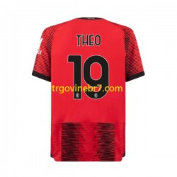 Dres AC Milan Theo Hernandez 19 Domaći 2023-2024 Kratkih Rukava - Muški