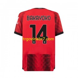 Dres AC Milan Tiemoue Bakayoko 14 Domaći 2023-2024 Kratkih Rukava - Muški