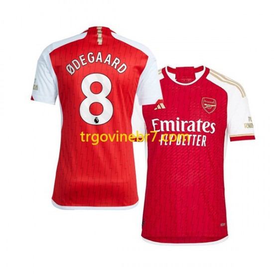 Dres Arsenal Martin Odegaard 8 Domaći 2023-2024 Kratkih Rukava - Muški