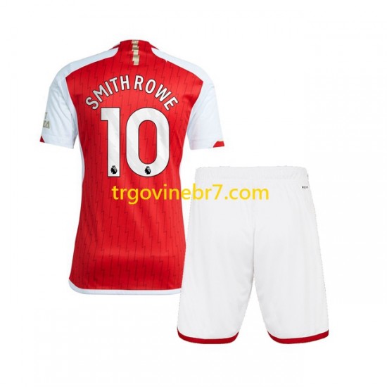 Dres Arsenal Smith Rowe 10 Domaći 2023-2024 Kratkih Rukava - Dječji